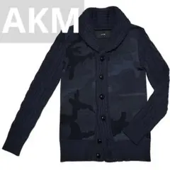 定価6.5万 AKM CASHWOOL SHAWLCAMO カーディガン S