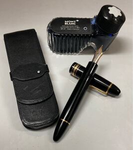 美品♪ MONT BLANC モンブラン ♪ 万年筆 No. 149 ペン先 4810 14C 585刻印 / インク / ケース 3点セット K14 585 