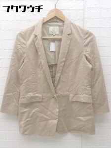 ◇ BEAUTY&YOUTH UNITED ARROWS シングル 1B 長袖 テーラード ジャケット サイズS ベージュ レディース