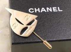 ◇CHANEL シャネル ヨット ココマーク ピン ブローチ ゴールドカラー