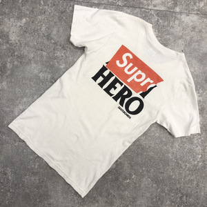 ● SUPREME シュプリーム ANTIHERO アンタイヒーロー 14SS Logo Pocket Tee ロゴ ポケット Tシャツ ホワイト 白 サイズS 104