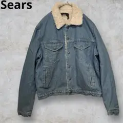 SEARS ボア襟 デニムジャケット46