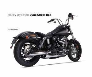 IRONHEAD(アイアンヘッド) HARLEY-DAVIDSON DYNA(ダイナ) STREET BOB(ストリートボブ) HC1-3C 2本出 スリップオン マフラー【送料800円】