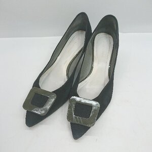 ◇ Odette e Odile オデット エ オディール UNITED ARROWS キレイめ パンプス サイズ24.5 カーキ系 レディース E