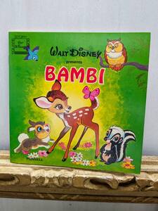 BAMBI 海外絵本　バンビ　ウォルト・ディズニー　1979年再販本　パーネルブックス　洋書　絵本