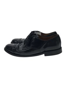 SANDERS◆ドレスシューズ/US8/BLK/レザー/1128B/MILITARY DERBY SHOE/履きジワ//