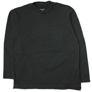 Engineered Garments エンジニアードガーメンツ アメリカ製 Crossneck Pocket Sweat 裏毛 クロスネックポケットスウェット M ブラック