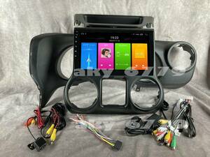 10インチ ラングラー JK 中期 専用 パネル CarPlay アンドロイド ナビ 画質 ディスプレイオーディオ バックカメラ付 新品 2GB/32GB