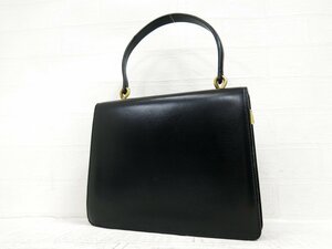 ◆美品◆MORABITO モラビト◆カーフ レザー 本革◆ハンド バッグ◆ブラック ゴールド金具◆ヴィンテージ◆トップハンドル◆腕掛け◆A5508