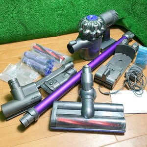 プ飯n642 ダイソン DYSON ■コードレスクリーナー コードレス掃除機『DC62』交換フィルター/ローラーブラシ/ヘッド/ノズル/充電器付き