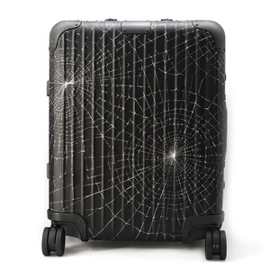 リモワ キャリーケース シュプリームコラボ キャビン プラス スパイダーウェブ アルミニウム RIMOWA スーツケース 黒 【安心保証】