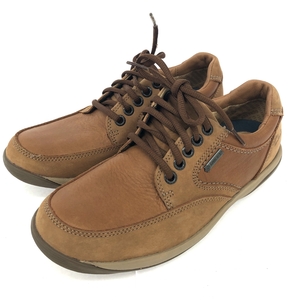 美品◆Clarks クラークス C&J ゴアテックス シューズ 25.0◆ ベージュ レザー メンズ 靴 シューズ shoes