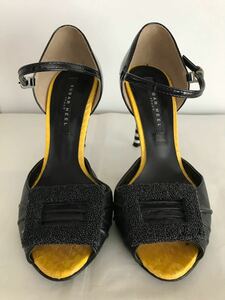 SUGAR HEEL サンダル 24.0 黄色 黒 レディース