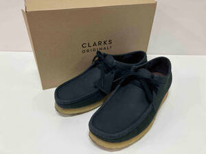 Clarks クラークス Wallabee ワラビーブーツ 61202530 スウェード メンズ 約27.0cm ダークネイビー系 箱あり