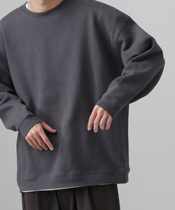 「ZIP FIVE」 スウェットカットソー LARGE チャコール メンズ