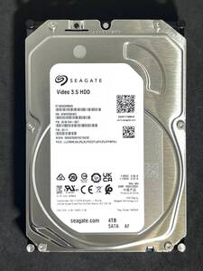 【送料無料】 ★ 4TB ★　ST4000VM005　/　Seagate 【 使用時間： 7 ｈ】2023年製 新品同様 Video 3.5インチ内蔵HDD　AVコマンド対応 SATA 