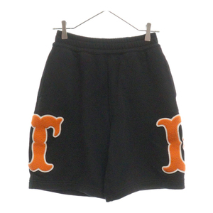 BURBERRY バーバリー LETTER GRAPHIC COTTON Shorts 8042700 レターグラフィックショーツ ハーフパンツ ブラック