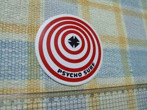 Psycho surfboards/赤丸/ステッカー/シール/小 ※ ヤフーショッピングストア/レア物商会・健美堂でも大量出品中！