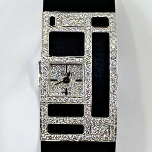 送料無料 中古 シャネル 時計 CHANEL 1932コレクション ホワイトゴールド K18WG ダイヤ クォーツ レディース 腕時計 145208