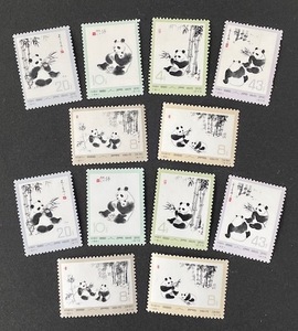 　中国切手　オオパンダ　6種完　2セット　12枚　1973年.1.15発行　革14　長期保管品　未使用品　（4705）