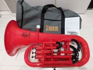 タイガー ユーフォニアム カスタム レッド ブラック 赤 黒 プラスチック製管楽器 TIGER PEU-01 Red