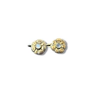 240912-1346-316 MH200 Georg Jensen ジョージジェンセン カフス アクセサリー SV925 シルバー 総重量13.9g 925 S フラワーモチーフ