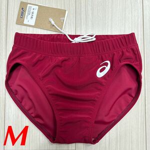 アシックス　女子陸上レーシングショーツ　エンジ単色　Mサイズ　新品