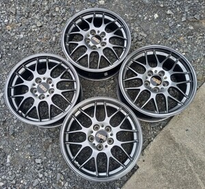 美品 鍛造 BBS RG 17インチ 7J 8J PCD114.3 5H スカイライン クラウン ノア ヴォクシー エスティマ アルファード WORK SSR RAYS 