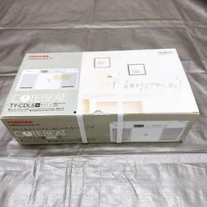 1円スタート 未使用品 2010年製 TOSHIBA CDラジオ TY-CDL5 東芝 ホワイト 白 COTEBEAT コンパクト スリム 動作未確認