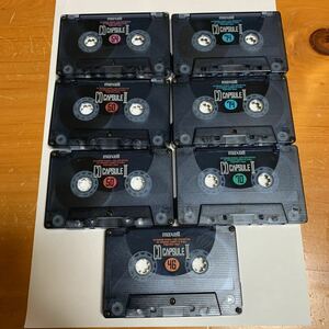 24. カセットテープ maxell CD CAPSULE Il 46 50X2 54 70 74X2 7本セット ハイポジション 録音済か不明 中古品 美品 送料無料
