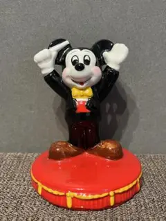 【貴重】ディズニー　30年以上前のミッキー陶器置物