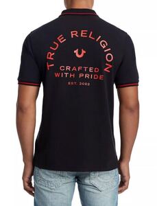 送料無料 新品 TRUE RELIGION CRAFTED W PRIDE ポロ