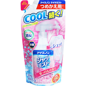 まとめ得 アイスノン シャツミスト せっけんの香り 大容量詰替用 280mL x [15個] /k