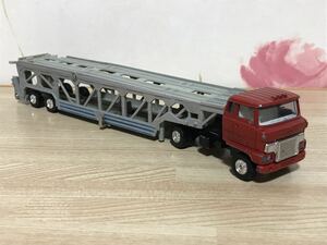 送料無料　トミカダンディ 日野 トラクター トランスポーター ジャンク 日本製 ミニカー TOMICA DANDY HINO TRACTOR CAR TRANSPORTER JAPAN