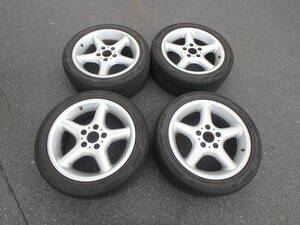 中古■BMW Z3 純正 アルミホイール 17x7.5J+41 5x120 MOMO OUTRUN 225/45R17 タイヤ付 4本■E40 E46 1182732