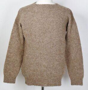 BEAMS PLUS SHETLAND HAND FRAME KNITTED SWEATER size XL ビームスプラス シェットランド セーター ニット 百名品 b8560