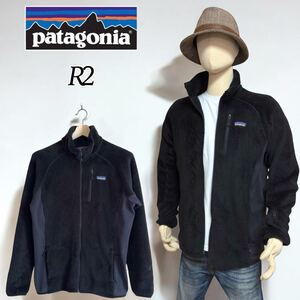 【希少レア】Patagonia R2 FLEECE JACKET パタゴニア r2 フリース メンズL 日本 XL相当 黒 25139FA18 ブラック フリースジャケット