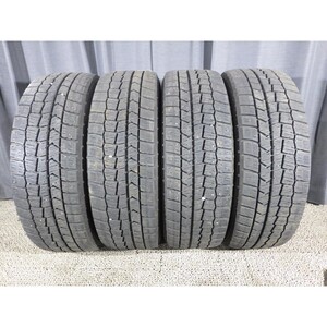 ダンロップ WINTER MAXX WM02 205/60R16 4本SET◎2019年製9分山スタッドレス◎中古 4本に若干のシワあり◎旭川手渡し可◎ノア等に