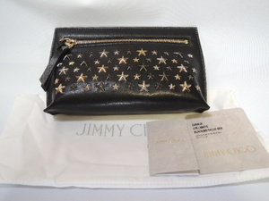 ◆◇送料無料＜新品＞JIMMY CHOOジミーチュウ ポーチ CORALIE ブラック◇◆