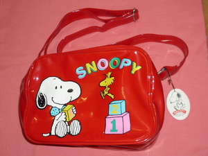 激レア！レトロ SNOOPY スヌーピー＆ウッドストック ショルダーバッグ かばん カバン 日本製☆