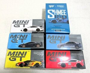 ■【シュリンク未開封】MINI GT 1/64 LB★WORKS ランボルギーニ アヴェンタドール スカイライン GT-R ポルシェ 911 他 ６台セット ミニカー