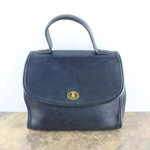 OLD COACH TURN LOCK LEATHER HAND BAG MADE IN USA/オールドコーチターンロックレザーハンドバッグ