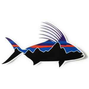 パタゴニア ステッカー フィッツロイ ルースターフィッシュ PATAGONIA FITZROY ROOSTER FISH STICKER 魚 釣 フライ シール デカール 新品