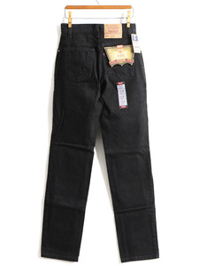 タグ付き 新品 デッドストック 90s USA製 Levis 505 ブラック デニム パンツ レディース S 程/ リーバイス ジーンズ ジーパン ストレート U