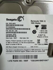 1T Seagate HDD SATA SEAGATE ST31000528AS 7200 SATA Seagate BarraCuda HDD ハードディスク 1000GB 動作確認済み 202409281742