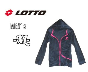 メンズXL◇lotto◇フリースパーカー navy