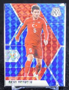  2020-21 Panini Mosaic Blue Prizm /99 Okay Yokuslu サッカー カード FIFA Turkey