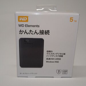 【未使用未開封】 WesternDigital 外付HD WD Elements Portable WDBUZG0010BBK-JESE 1TB かんたん接続 ポータブルハードディスク no.090-7