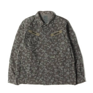 WTAPS ダブルタップス ジャケット サイズ:S 00s A BATHING APE デジカモ猿迷彩 ジャングル シャツジャケット (JUNGLE) オリーブドラブ