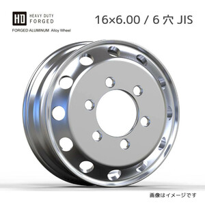 アルミホイール 6穴 16×6.0 JIS 球面座 PCD222.25 ハブ穴直径164 オフセット128 WHEEL 小型トラック・バス用 軽量 高強度 燃費向上